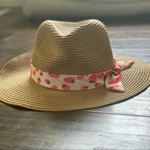 Ann Taylor Strawberry Bandana Fedora